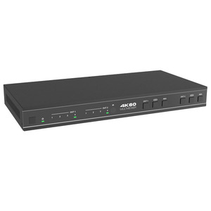 4x2 4K UHD高清多媒体无缝切换器四路多查看器，带音频去嵌入器，适用于家庭影院系统