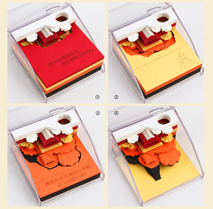 Castle in the Air Building <strong>Block</strong> <strong>Paper</strong> Art Collection Laser Cut Layered <strong>Paper</strong> <strong>Block</strong> <strong>Paper</strong> <strong>Cube</strong> 3D <strong>Memo</strong> Pad - Product Image 6