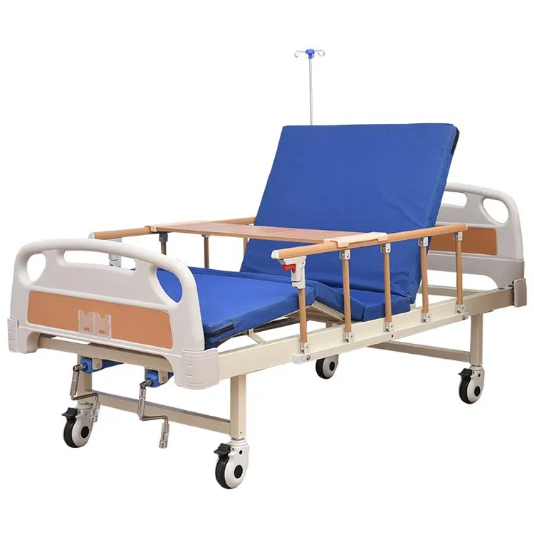 Manual hospital bed 2 crank,medical hospital nursing bed,hospital manual bed