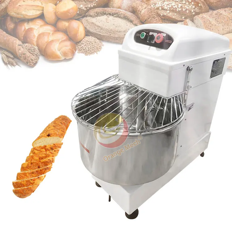 Amasadora De Pan endüstriyel 100 Litros 15 Kg 65 L 75 Kg 80 L otomatik Spiral hamur karıştırıcı yoğurun makinesi