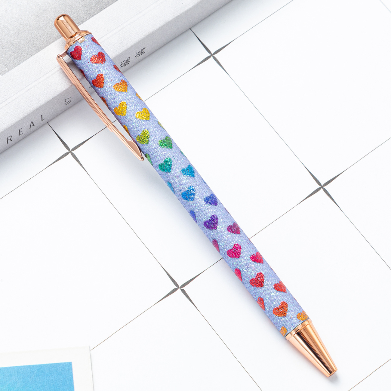 Blue Heart (Rose Gold)