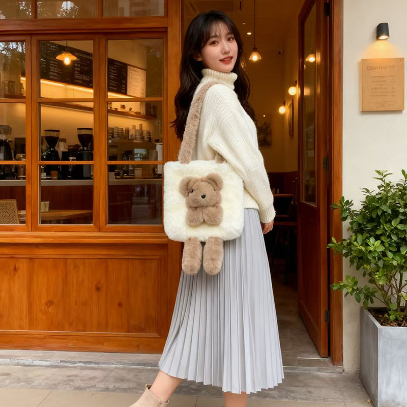 Fourrure imitation lapin blanche