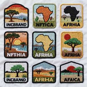 Üretici toptan özel Anime bez marka Logo işlemeli demir-on için Velcro dokuma şapka yamalar çiçek isı kesim yamalar - Product Image 4