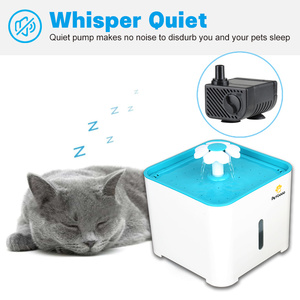 猫の噴水、アップグレードされたペットの噴水犬の猫の水ディスペンサー、フィルター交換付きの超静かな猫の飲酒