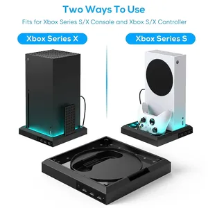Colorful LED Base for <strong>Xbox</strong> Series X/<strong>S</strong> Console With 3 Ports USB Hub RGB Light Stand Station for <strong>Xbox</strong> Series X/<strong>S</strong> Game Accessories - Product Image 3