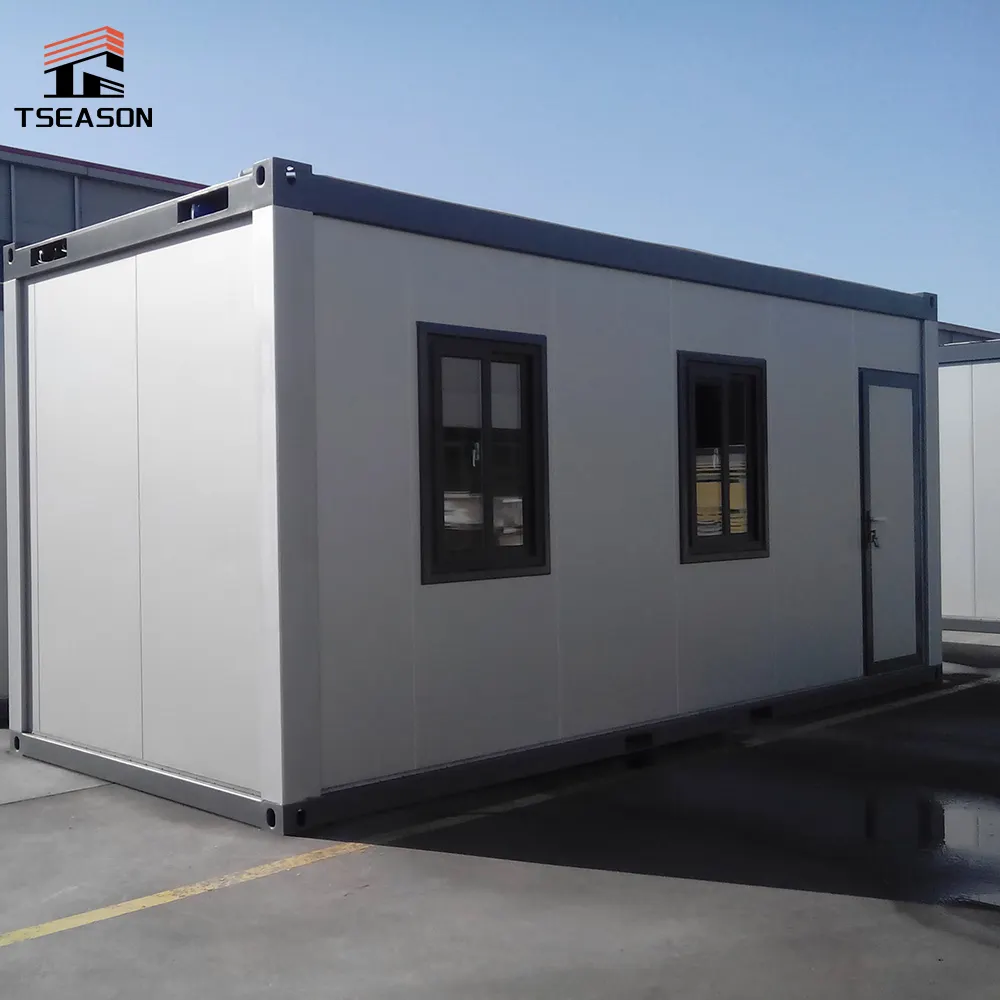 Luxury mobile 40 feet one bedroom container house store prefab luxury finished container home apartment