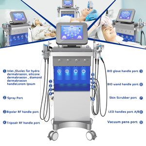 SPA12 en iyi hydra dermabrazyon yüz mikrodermabrazyon makineleri oksijen hydra derma yüz güzellik ekipmanları salon kullanımı için