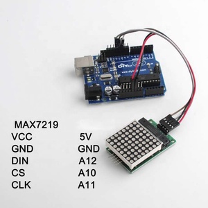 Max7219 Punkt-LED-Matrix modul MCU LED-Anzeigesteuermodul-Kit für Arduino