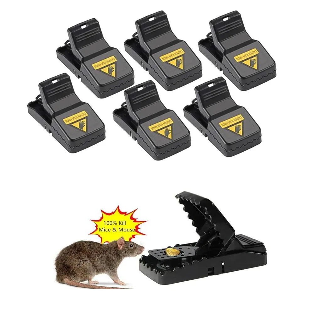 Smart Self-locking Mousetrap Safe Firm Transparent Household Mouse Catcher Plastic Reusable Humane Indoor Outdoor Rat Trap