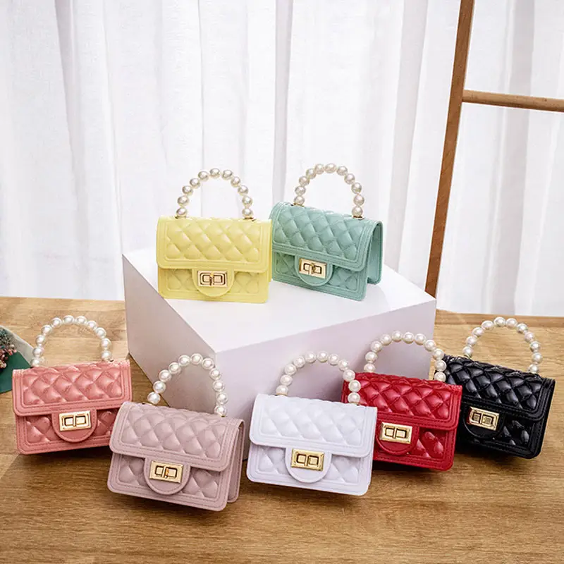 2023 Candy Color Small Handbag Mini Jelly Bag For Women Kid Purse Silicone Fashion Shoulder Bag