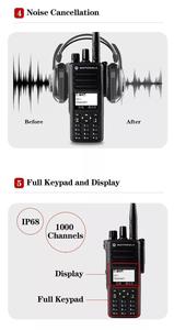 DGP8550E 8500E 5550E XPR 7550E 7350E Digital portátil bidireccional inalámbrico impermeable IP68 teclado intercomunicador walkie talkie - Product Image 6