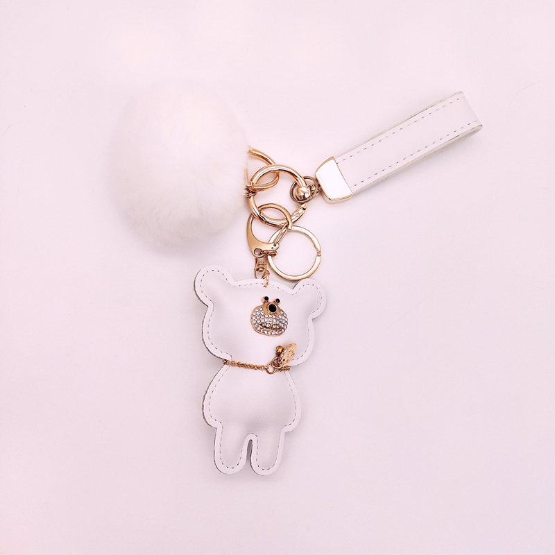 Blanc avec pompon