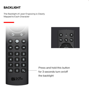 G20s Pro Voice Fly Air Mouse giroscopio IR apprendimento 2.4G Wireless retroilluminato tastiera universale telecomando TV fatto plastica - Product Image 5