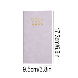 学生定制纯色A6精装日记本笔记本学习计划备忘录纸PU皮革笔记本 - Product Image 2