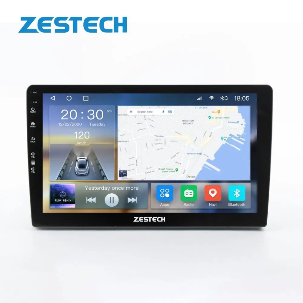 ZESTECH carro multimídia player para carro Universal dvd player do carro sistema de navegação gps com GPS DVD USB/SD AM/FM