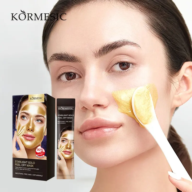 En iyi satış OEM KORMESIC StarLight altın soyulabilir maske en iyi siyah nokta Remover temiz gözenekler yüz maskesi