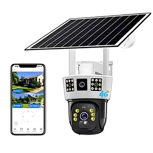 Ngoài trời năng lượng mặt trời Powered HD đầy đủ màu sắc Giám sát camera không dây không thấm nước 4G ống kính kép CMOS cảm biến đám mây lưu trữ dữ liệu IP 1 năm - Product Image 4