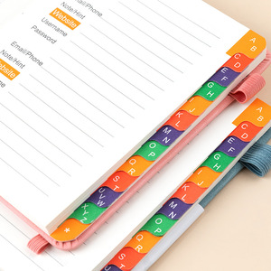 B6 Hardcover Password Book Keeper Address Organizer <strong>Notebook</strong> Alphabetical Tabs for Storing Website Passwords Durable Paper Cover