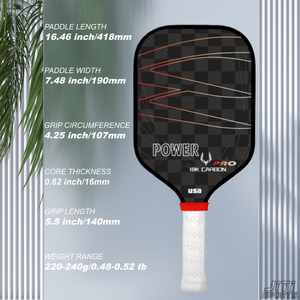 Hc045r pickleball mái chèo 18K sợi Carbon Gen 3 công nghệ đẩy thermoforming kết cấu - Product Image 2