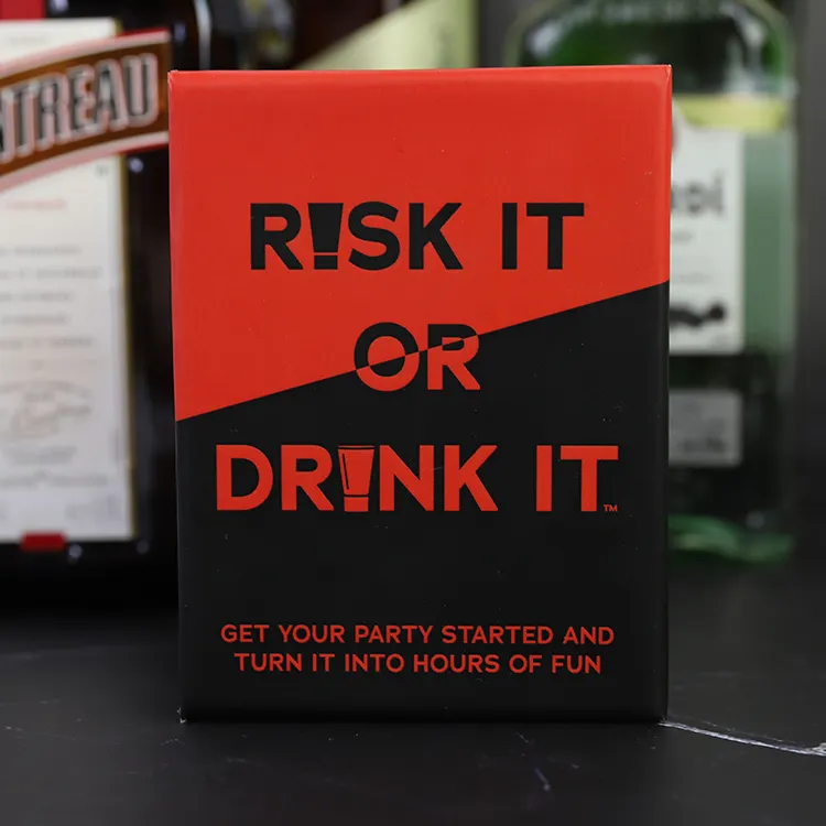 Benutzer definierter Drucks ervice Trinken Erwachsene spielen gegen Kartenspiel wagen oder trinken Flash-Spielkarte für Erwachsene