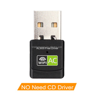 Sin conductor 600m 2,4G/5,8G computadora de escritorio receptor WiFi tarjeta de red inalámbrica USB de doble banda sin conductor - Product Image 5
