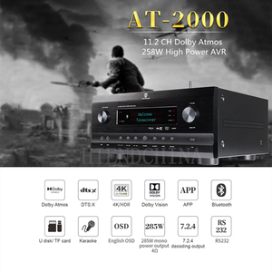 Winner AT-2000 11.2 Channel 4K/HDR 7.2.4 Decode <strong>Output</strong> AV <strong>Amplifier</strong> Mono 285W/4 Ohm BT Transmission APP <strong>Control</strong> - Product Image 5