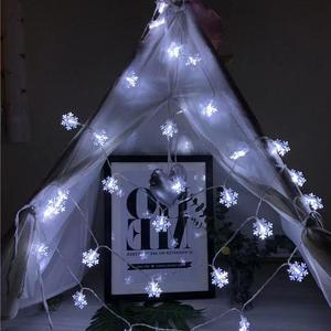 3M Battery-powered <strong>LED</strong> <strong>String</strong> Lights Modern <strong>Snowflake</strong> Fairy Festoon Garland Christmas Decorations Plastic Christmas