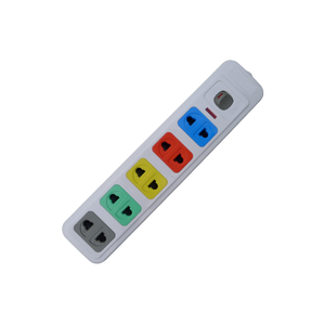Universal 2 Pin <strong>4</strong> <strong>Way</strong> <strong>Socket</strong> Outlet Extension <strong>Socket</strong> with Main Switch Extension Power Board - Product Image 3