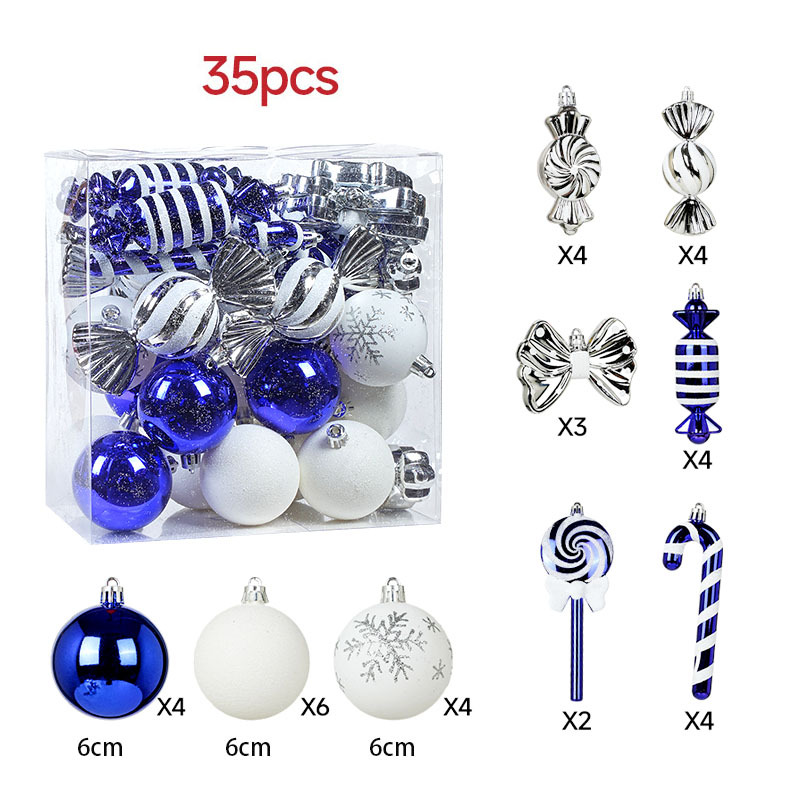 35pcs boule de noël ensemble 3