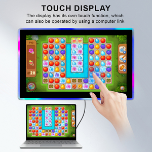 Touchwo 24 \ "27 \" pulgadas 1080P LED retroiluminado Monitor LCD conectividad USB pantalla táctil entrada VGA nuevo juego de escritorio - Product Image 6