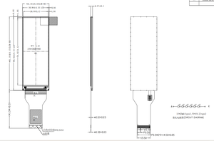 3.1 pollici 376x960 TFT Bar Display LCD con interfaccia SPI/RGB striscia di schermo per Smart dispositivo pannello industriale - Product Image 6