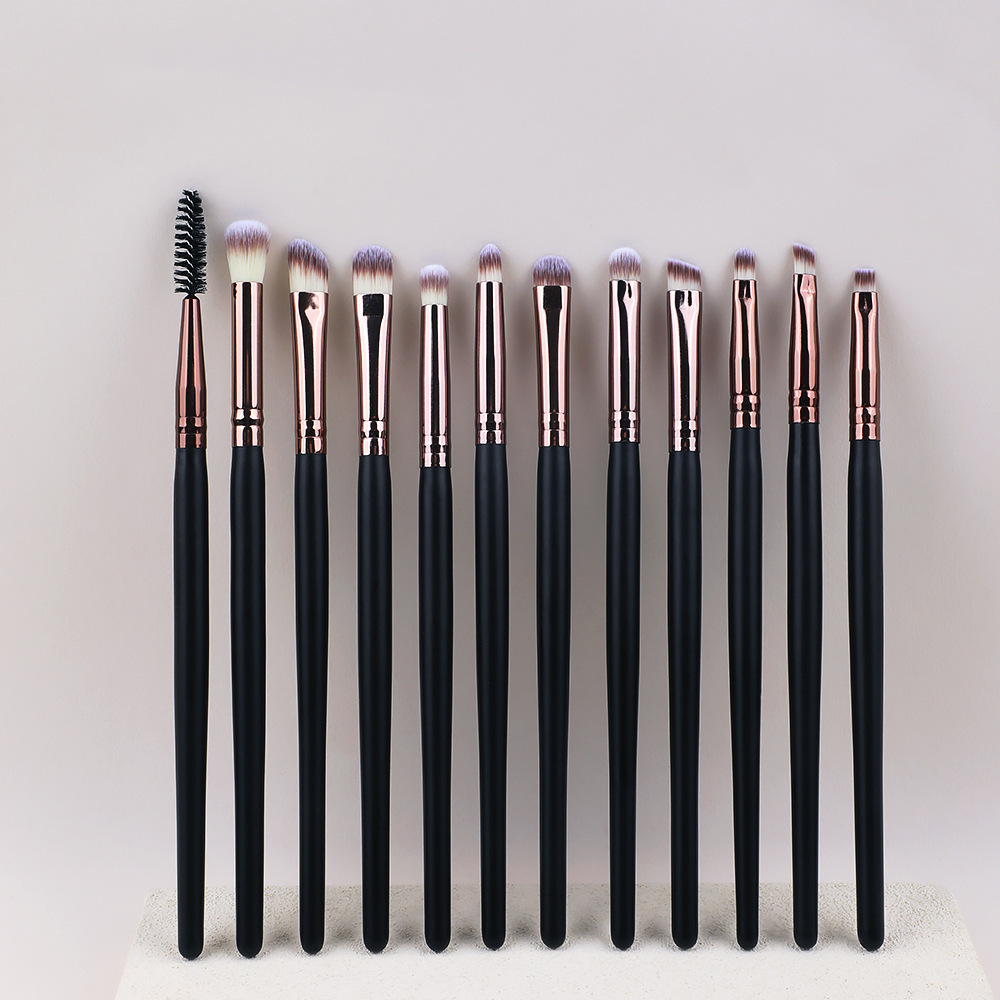 Ensemble de maquillage pour les yeux noirs-12 pièces