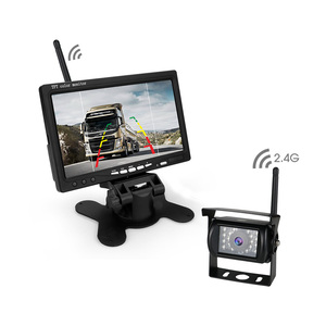 Sistema de estacionamiento de Monitor de 7 pulgadas 1/3 CMOS IP67 2,4G cámara de visión trasera inalámbrica para camión cámara de respaldo inalámbrica para RV/autobús/camión - Product Image 1