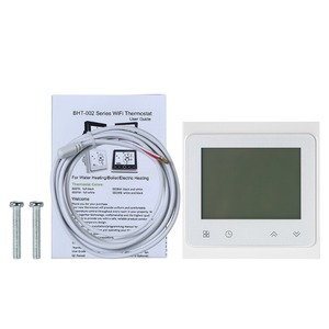 Termostato de calefacción de suelo eléctrico programable de 16A, controlador de temperatura, pantalla táctil LCD con retroiluminación, función de Control de voz - Product Image 4