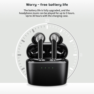 Earbuds điều khiển cảm ứng không dây 3D stereo 3D tai nghe thể thao chơi game chạy không thấm nước hiển thị kỹ thuật số - Product Image 2