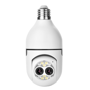 R1-20U Dubbele Lens Cctv Camera Dubbele Lens Lamp Camera Draadloze Wifi Thuis Securitywifi Gloeilamp Camera
