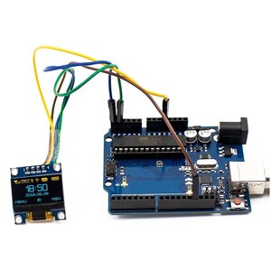 0,96 Zoll I2C-Anzeigemodul 128x64 Pixel OLED-Bildschirm IIC Serial Display Screen Board für Arduino Raspberry Pi 4