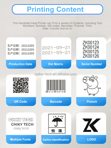 Stampante a getto d'inchiostro da tavolo macchina di codifica statica Non palmare direttamente produttore data numero QR codice stampa Logo - Product Image 6