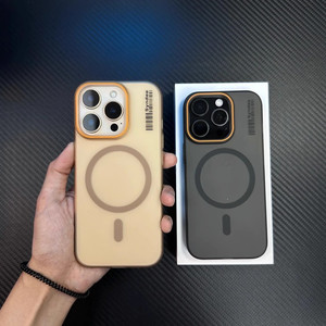 เคส PC โทรศัพท์มือถือแบบบางเฉียบสำหรับ iphone16 Pro Max เคสป้องกันผิวด้านดูดแม่เหล็กคุณภาพสูงสำหรับ Apple 15 Plus