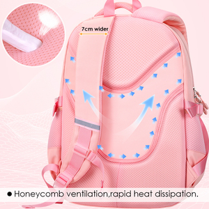 Foska Back To School小学生小学校バッグガールボーイバックパックピンクパープルスクールバッグ - Product Image 4