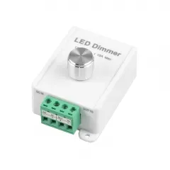 DC 12-24V 10A manopola manuale a canale singolo Dimmer LED striscia di luce monocromatica con interruttore Dimmer manopola PWM Dimmer per singolo colore - Product Image 3