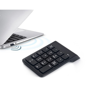 Teclado ergonómico Mini teclado numérico Teclado de contabilidad inalámbrico USB de 18 teclas para PC portátil