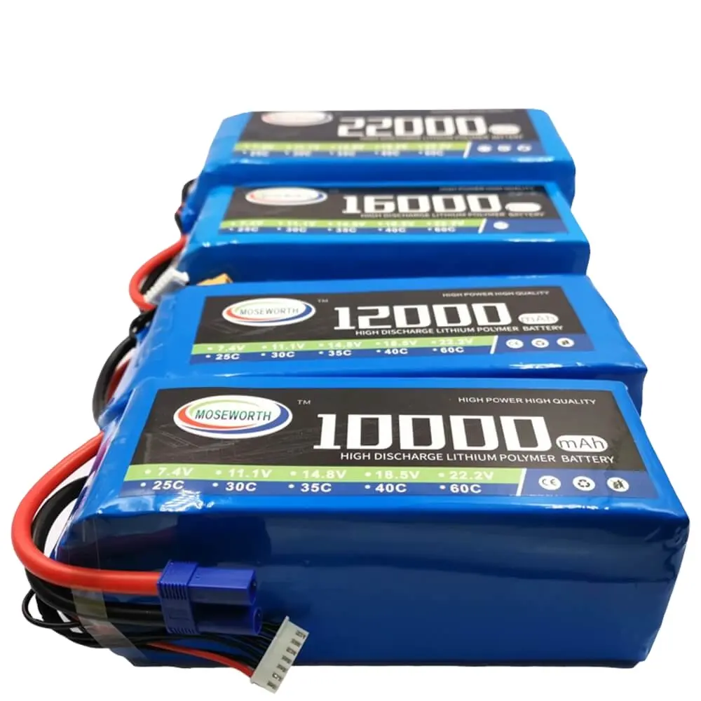 Usine d'origine 22.2V 6S 10000 12000 16000 22000mAh 25C 35C RC Hélicoptère LiPo Batterie Pour RC Avion Drone Camion Voiture Bateau