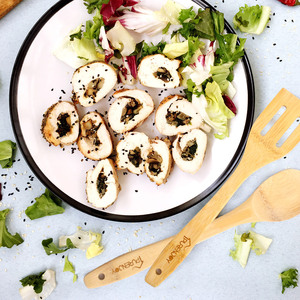 Tre nấu ăn đồ dùng đặt thìa gỗ & thìa gỗ, 6-Piece thìa gỗ để nấu ăn là dành cho nhà bếp - Product Image 6