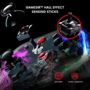Vendita calda pulsante effetto Hall supporto Multi-piattaforma gioco gioco Joystick cablato Controller di gioco - Product Image 4