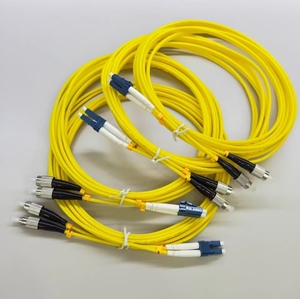 FTTH LSZH电缆2.0毫米3.0毫米单模双工FC/upc-lc/UPC光纤跳线3m 5m 10m 9/125光学跳线
