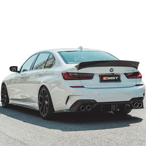 ชุดคิตตัวถังทำจากคาร์บอนไฟเบอร์สำหรับ BMW 3 Series,ชุดสปอยเลอร์ข้างตัวกระจายแสงด้านหน้าและด้านหลังสไตล์ CMST ปี G20 - Product Image 3