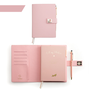 Quaderno personalizzato in pelle PU <span class=keywords><strong>A4</strong></span> A5, diario per studenti scolastici pagina vuota con segnalibro diario personale Agenda quaderno
