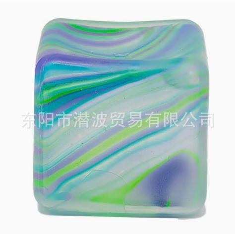 Rhyolite ice cube squeeze toy-green-opp bag