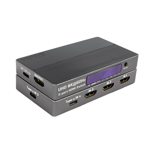 Selector de conmutador HDMI2.1 de 5 puertos 8K/60Hz 4K/120Hz 1080P/240Hz Soporte 3 para HDMI y 2 puertos tipo C Divisores y convertidores de video - Product Image 5